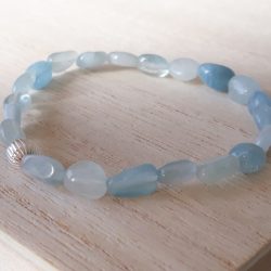 Aquamarijn armband I Tiquarzo Aquamarine ice blue