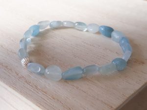 Aquamarijn armband I Tiquarzo Aquamarine ice blue