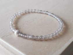 Armband agaat - 4 mm