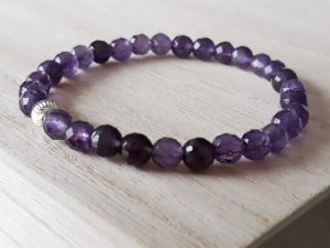 Amethist strass armband