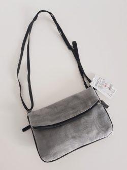 Handtas crossbody klein zilvergrijs