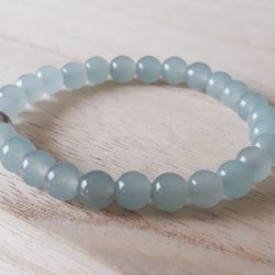 Agaat armband blauw voor meisjes