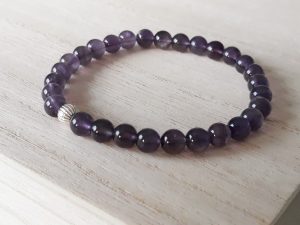 Amethist armband purple pure