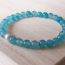 Agaat armband mediterranean blue