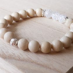 Armband Jaspis en Bergkristal