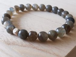 Armband labradoriet - zilver - mannen - unisex